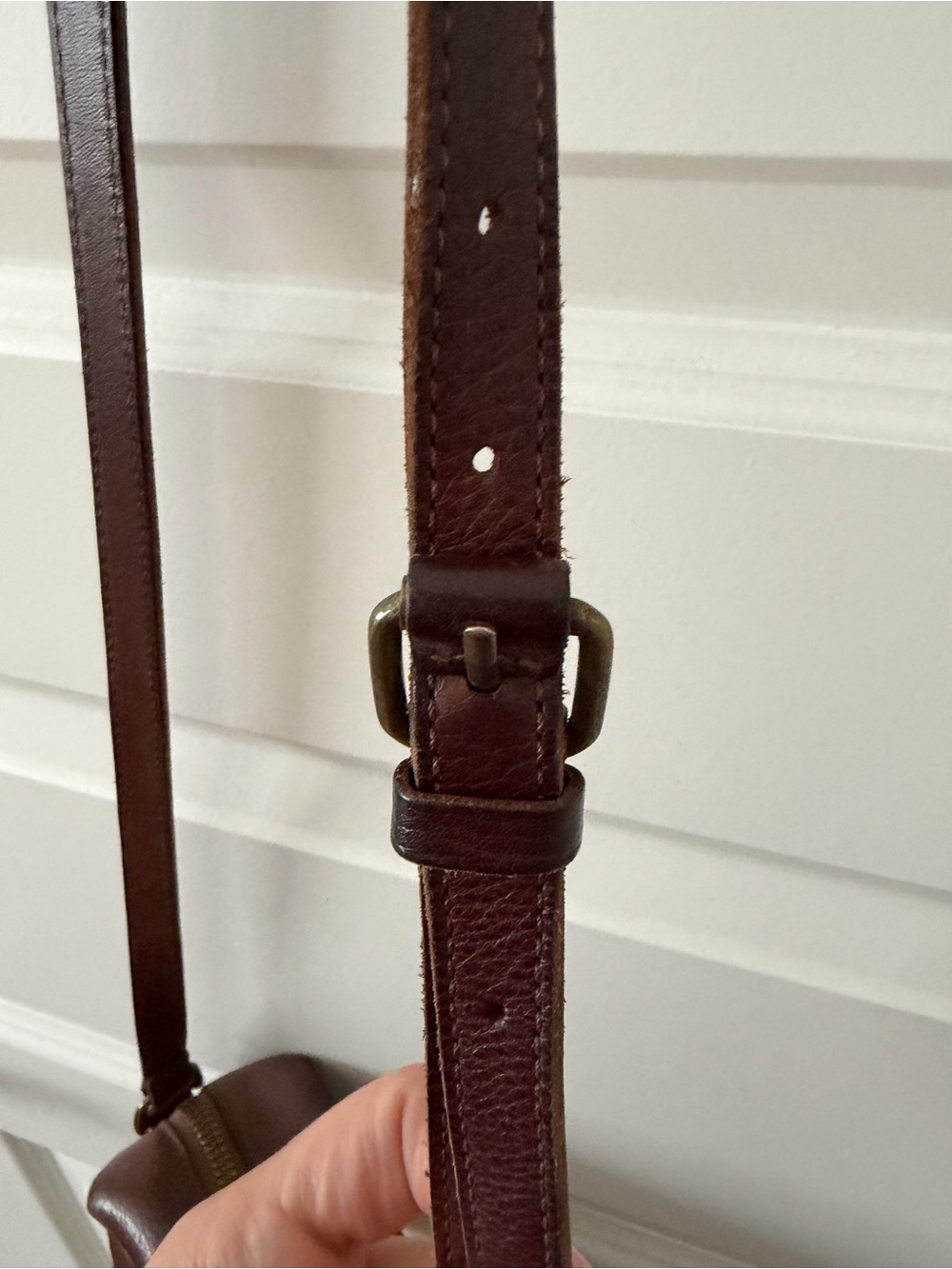 Madewell Brown Leather Crossbody Camera Bag - Picture 7 of 11